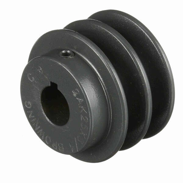 Browning 2 Groove Cast Iron FHP - Finished Bore Sheave 2AK25X3/4 - main